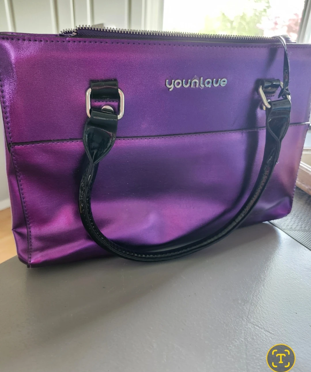 Younique Purple Metallic Handbag - photo 3