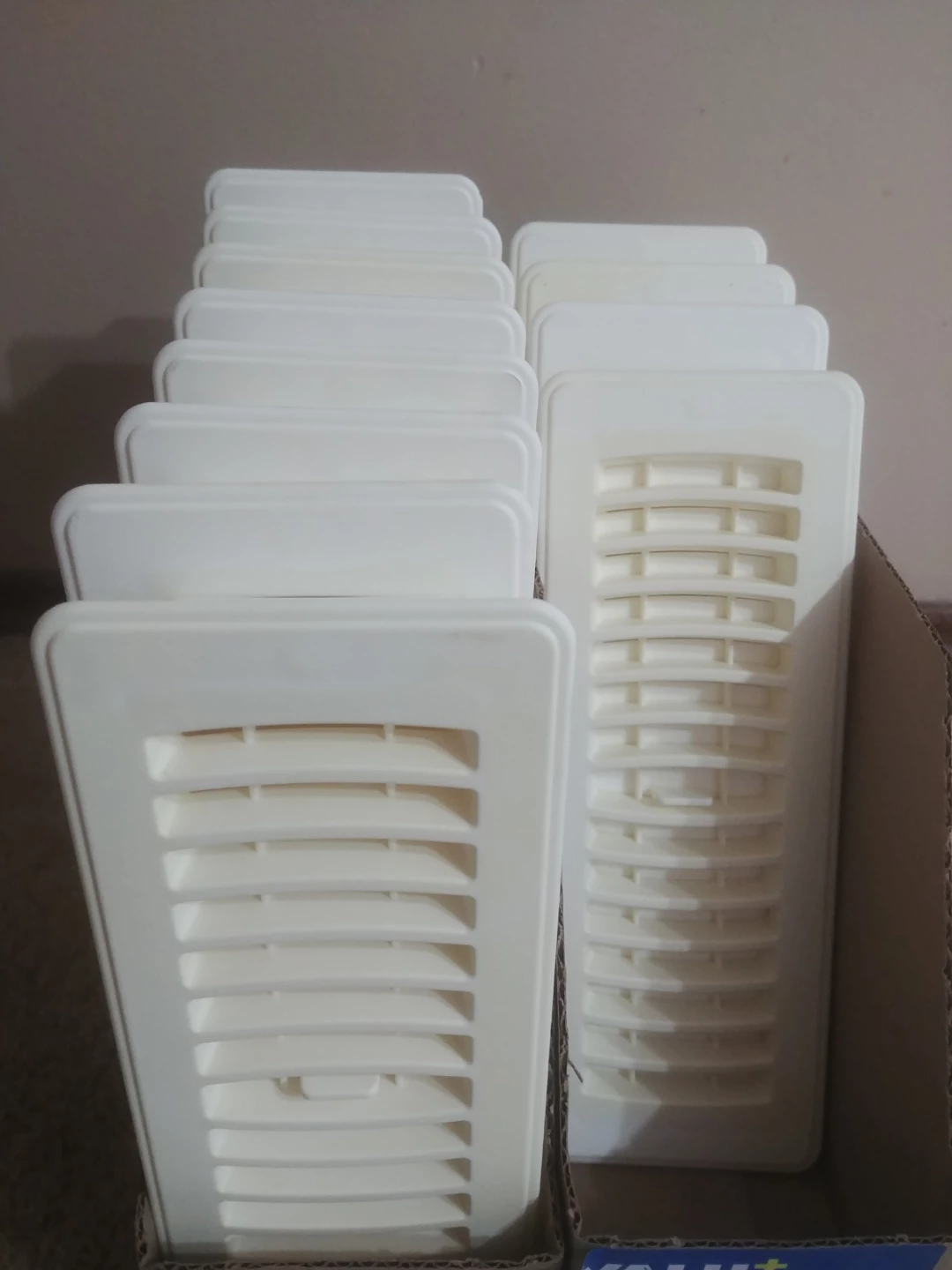 Set of 12 used 3" x 10" Heat Registers