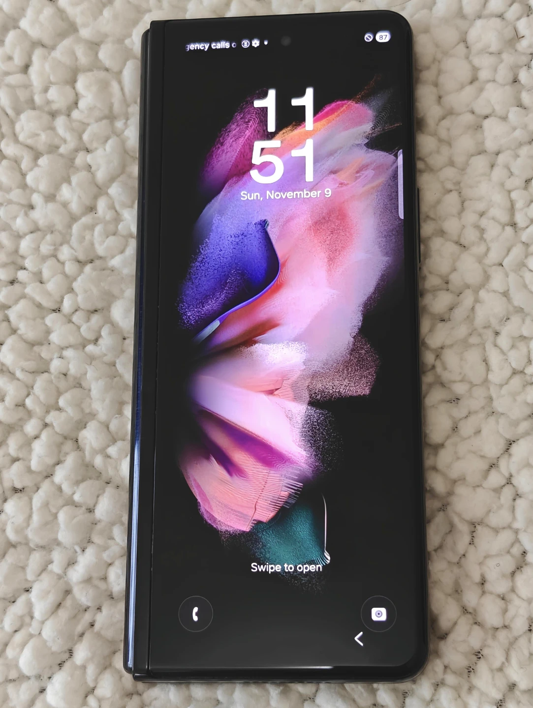 Samsung Galaxy Z Fold 3 5G - Black - Excellent - photo 5