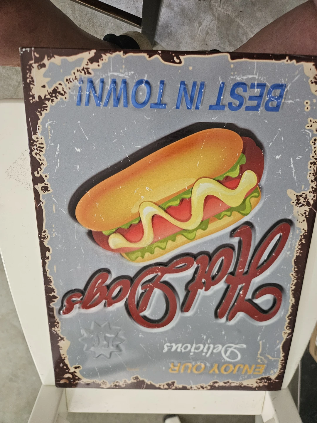 Homestyle Hamburgers & Hot Dogs Tin Sign - photo 2