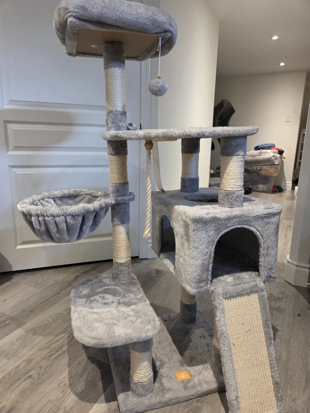 Grey Cat Tree Condo