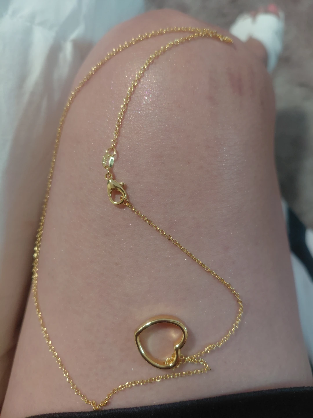 Gold Heart Pendant Necklace 18kt
