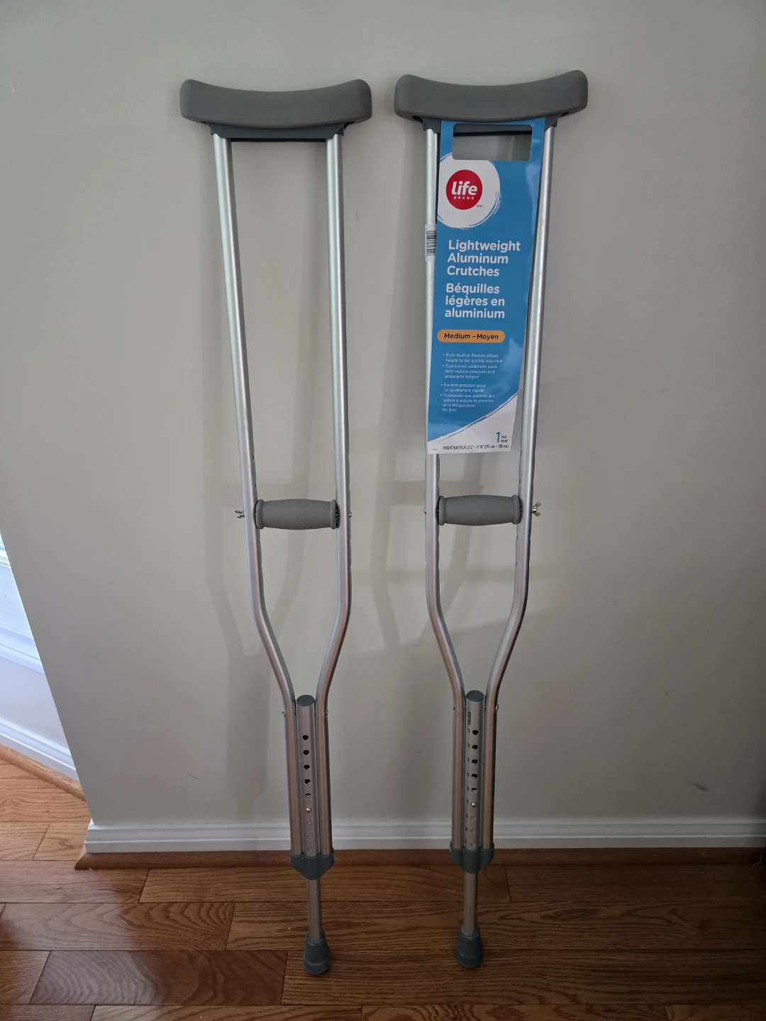 Life Brand Lightweight Aluminum Crutches Medium