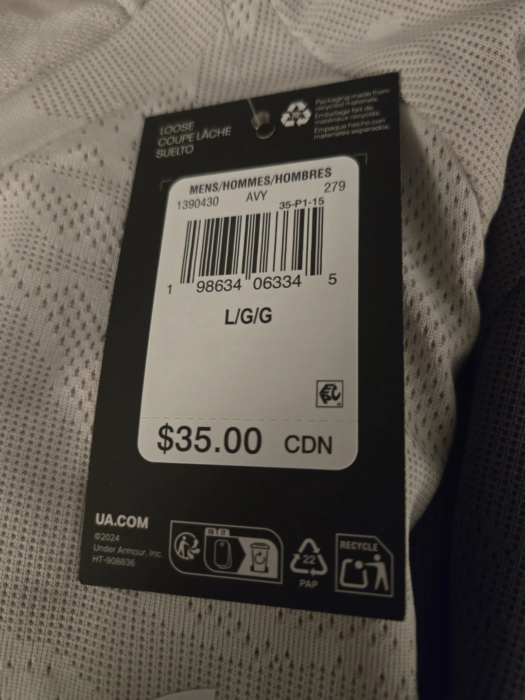 NWT Men's Under Armour TEES. Large, XL & XXL  $25 each OBO. - photo 2