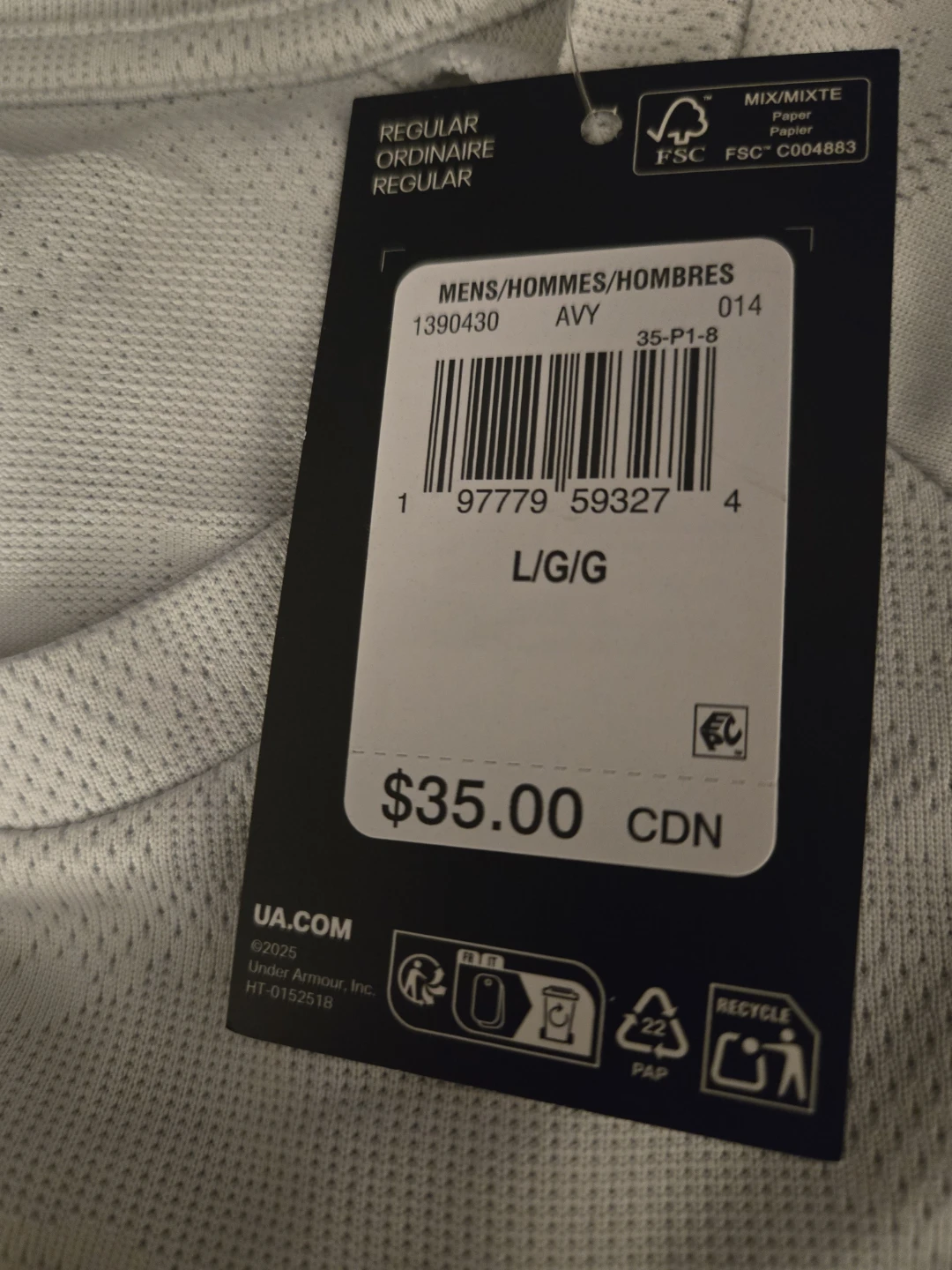 NWT Men's Under Armour TEES. Large, XL & XXL  $25 each OBO. - photo 3