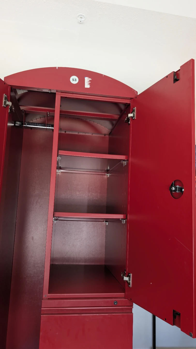 Red Metal Cabinet - photo 3
