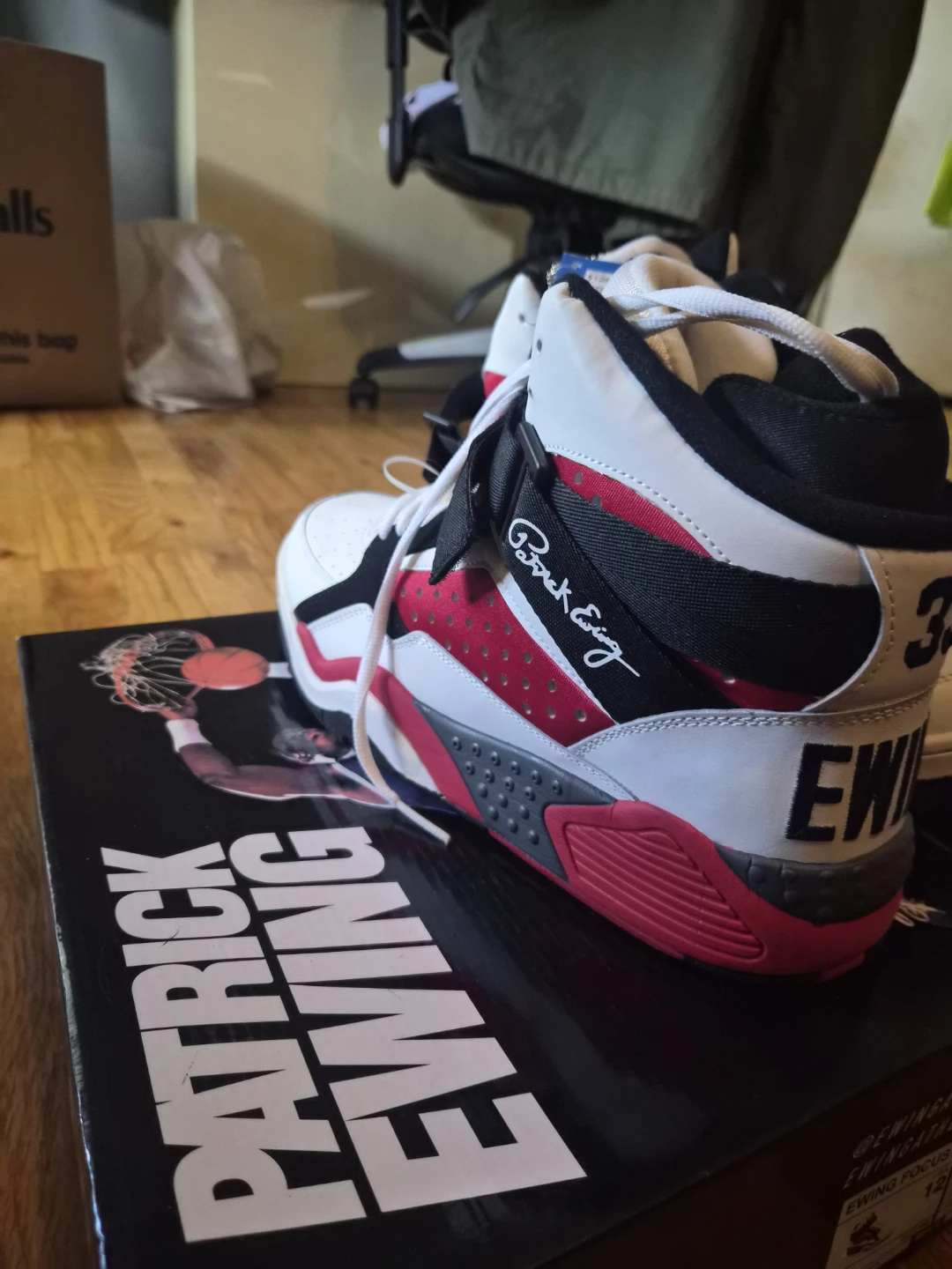 Patrick Ewing Focus Sneakers White/Red/Black - photo 2