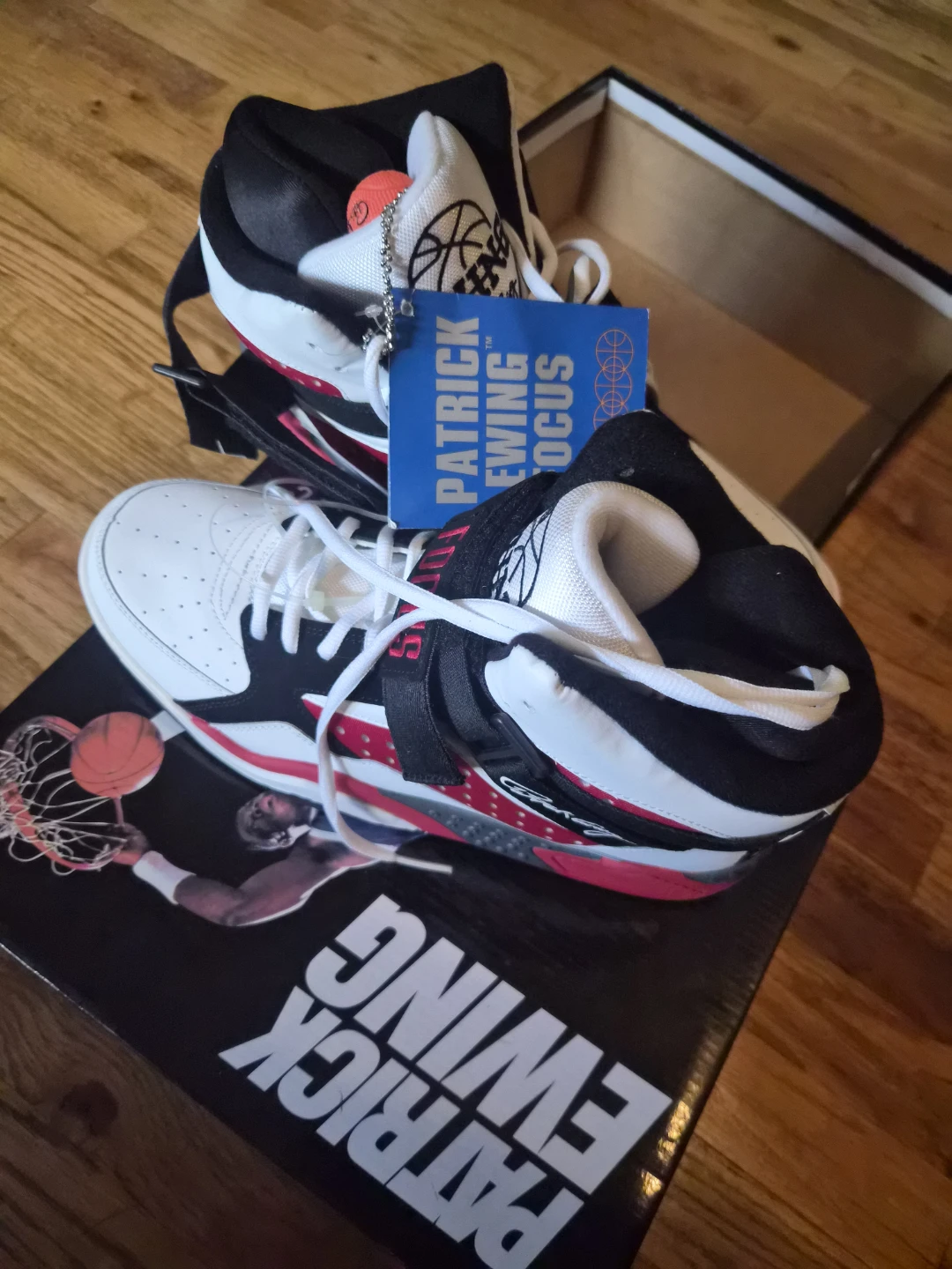 Patrick Ewing Focus Sneakers White/Red/Black - photo 3