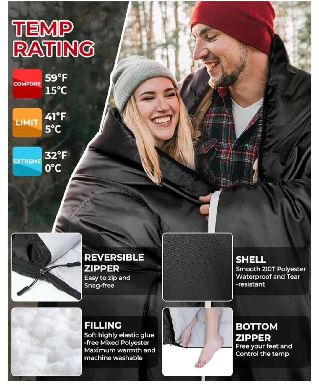 Sleeping Bag - Queen Size - photo 3