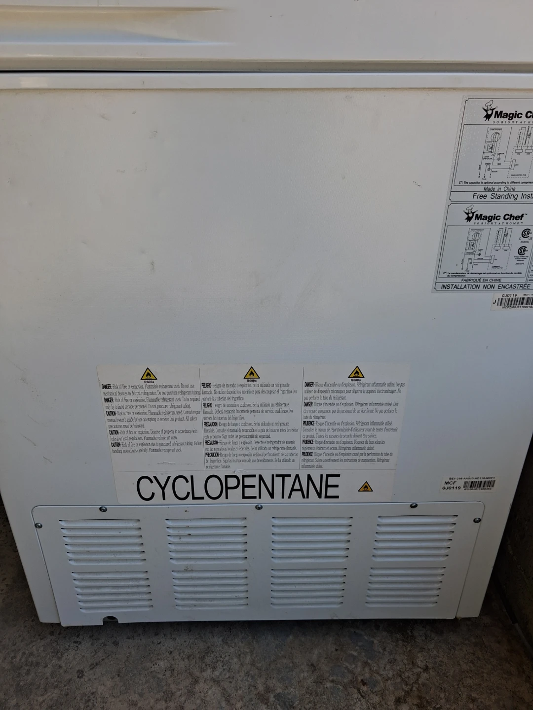 Magic Chef Chest Freezer. Clean $ - photo 4