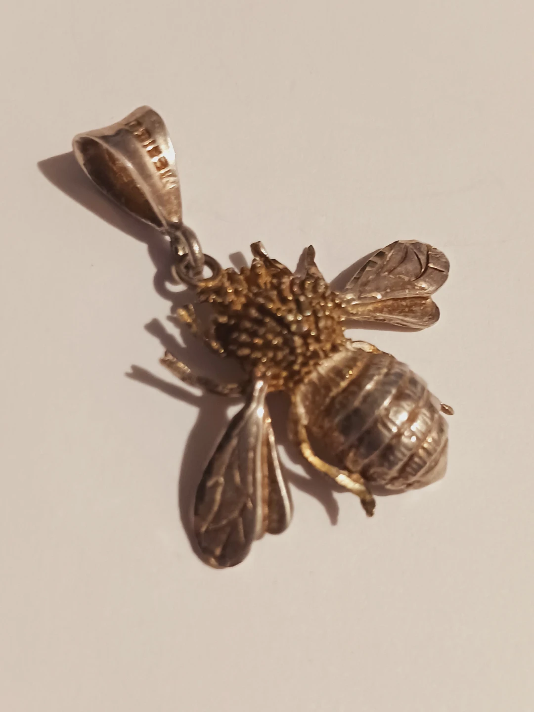 Taxco Mexico 925 Sterling Silver Bumble Bee Pendant - photo 4