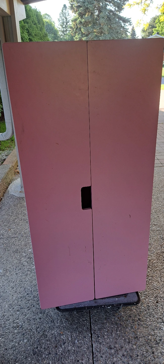 Pink and Beige Children's Wardrobe
