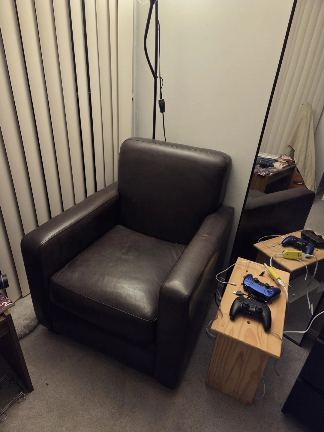 Brown Leather Armchairs