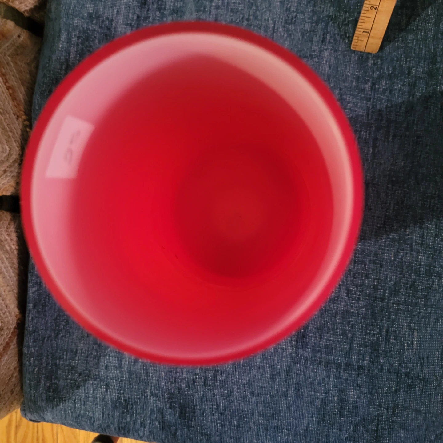Red Glass Vase - photo 2