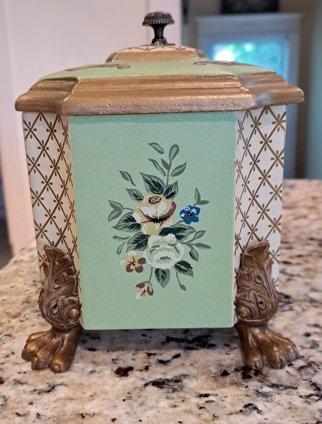 Vintage Trinket Box with Floral Design - photo 3