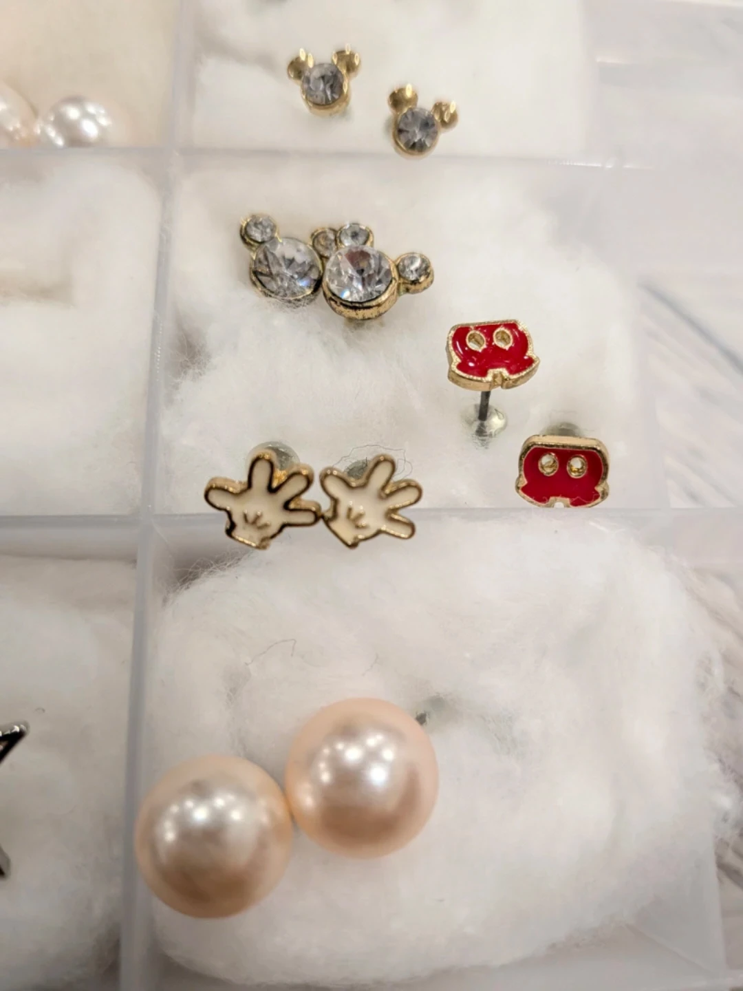 Disney & Pearl Stud Earrings - photo 3