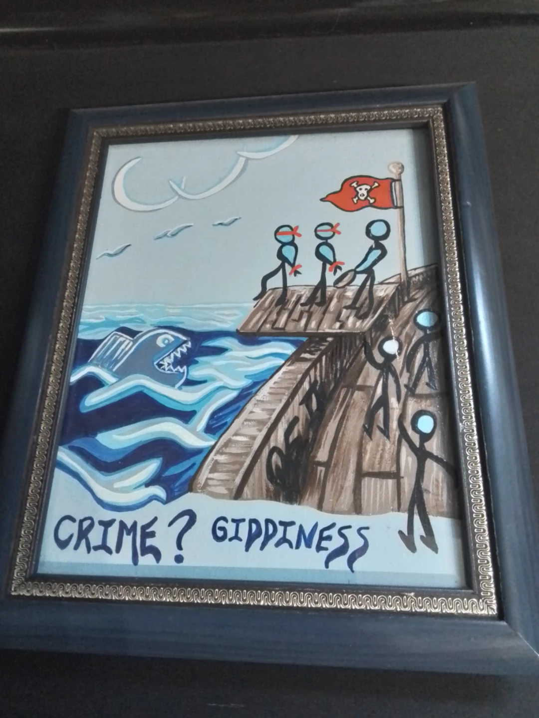 Framed Artwork "Crime? Gippiness" - photo 4