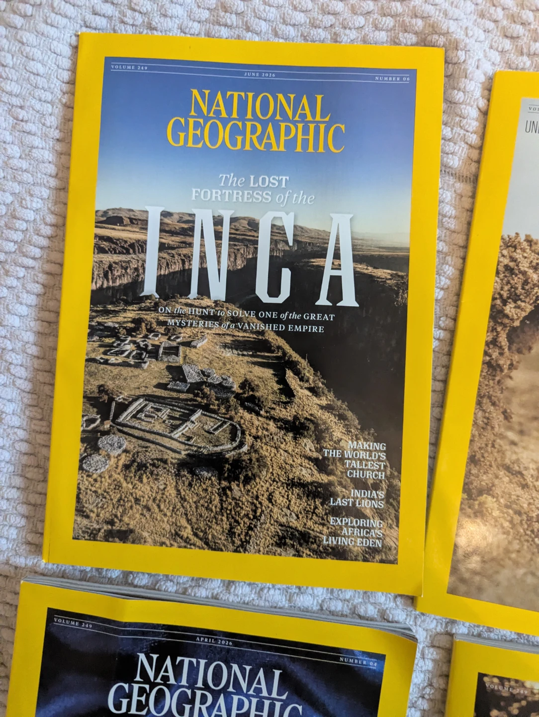 National Geographic Magazines - April, May, June, January 2026