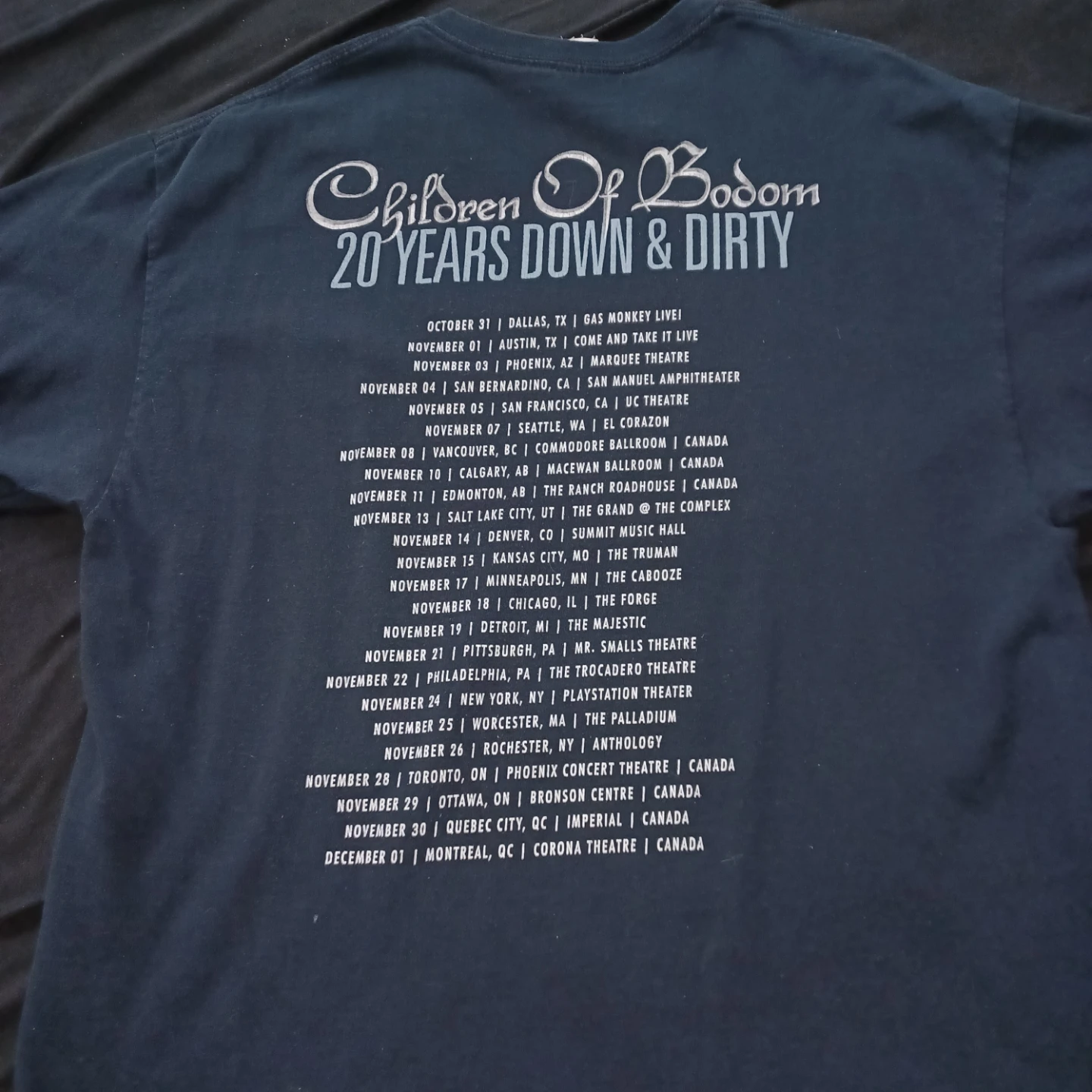 Children Of Bodom 20 Years Down & Dirty T-Shirt - XL - photo 2
