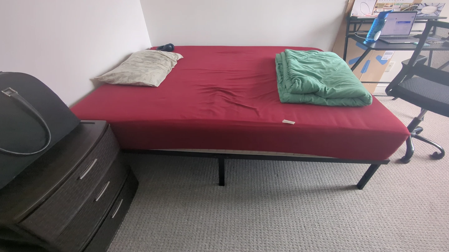 Mainstays queen 14" Heavy duty steel slat platform bed frame - photo 4