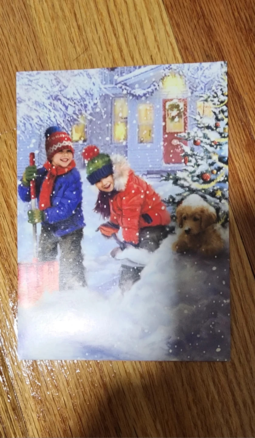 Christmas Card with Winter Scene⚽