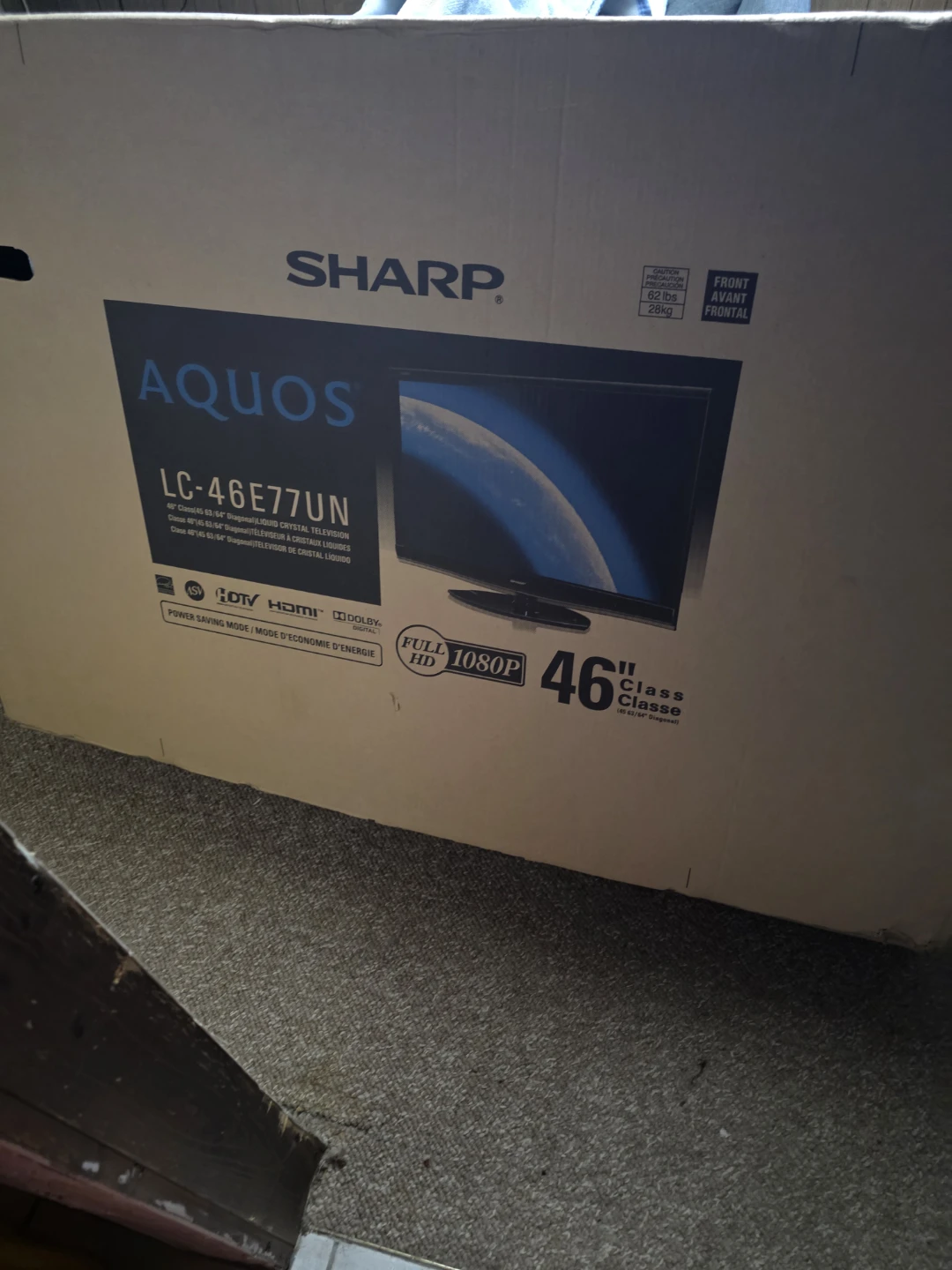 Sharp AQUOS LC-46E77UN 46-inch Full HD 1080p TV