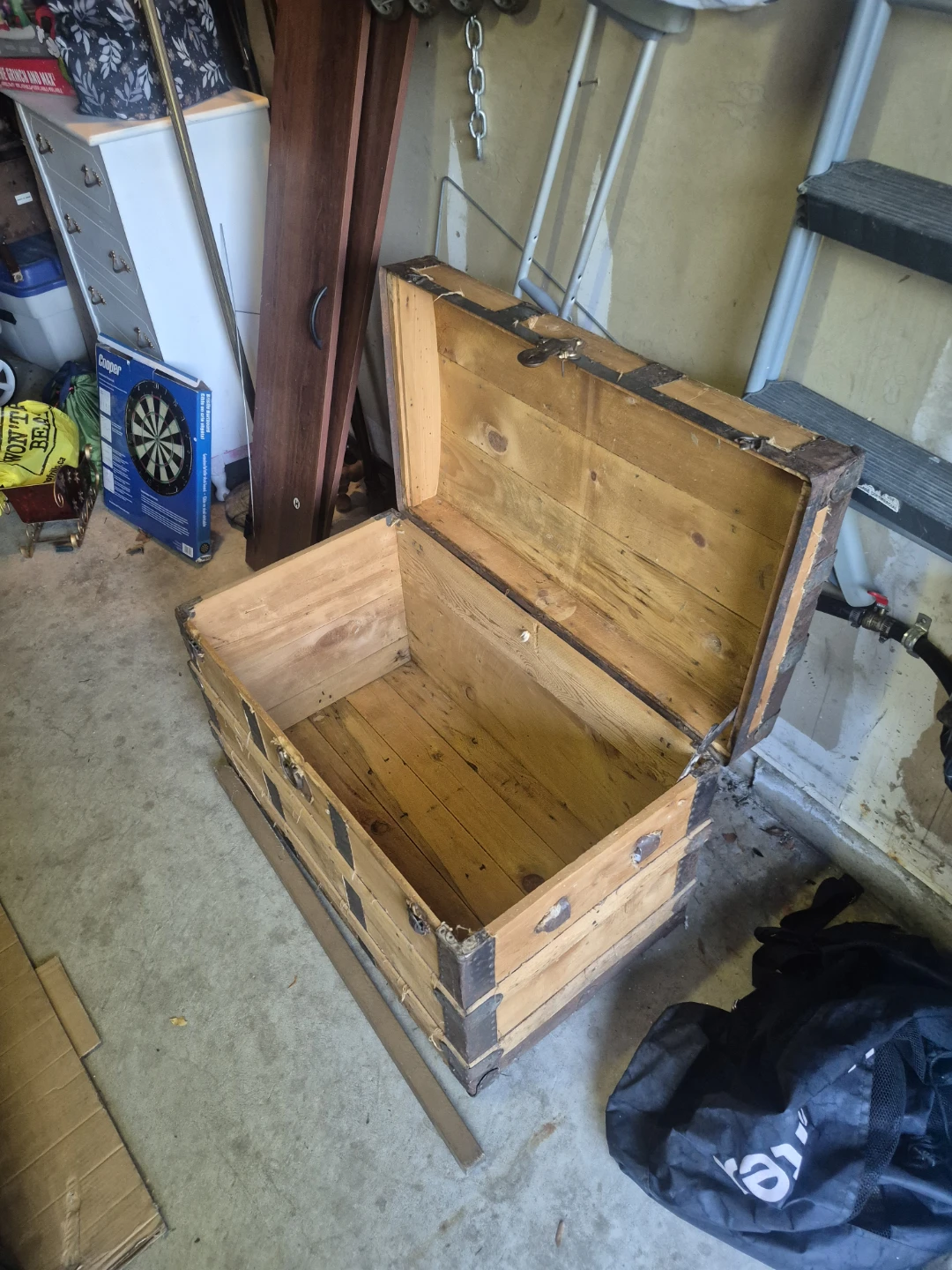 Vintage Wooden Trunk Chest