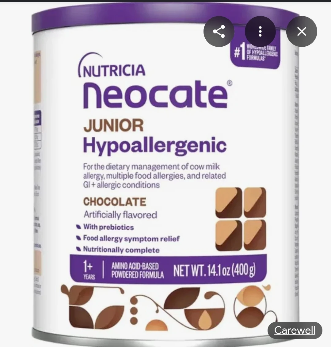 Neocate chocolate jr formula