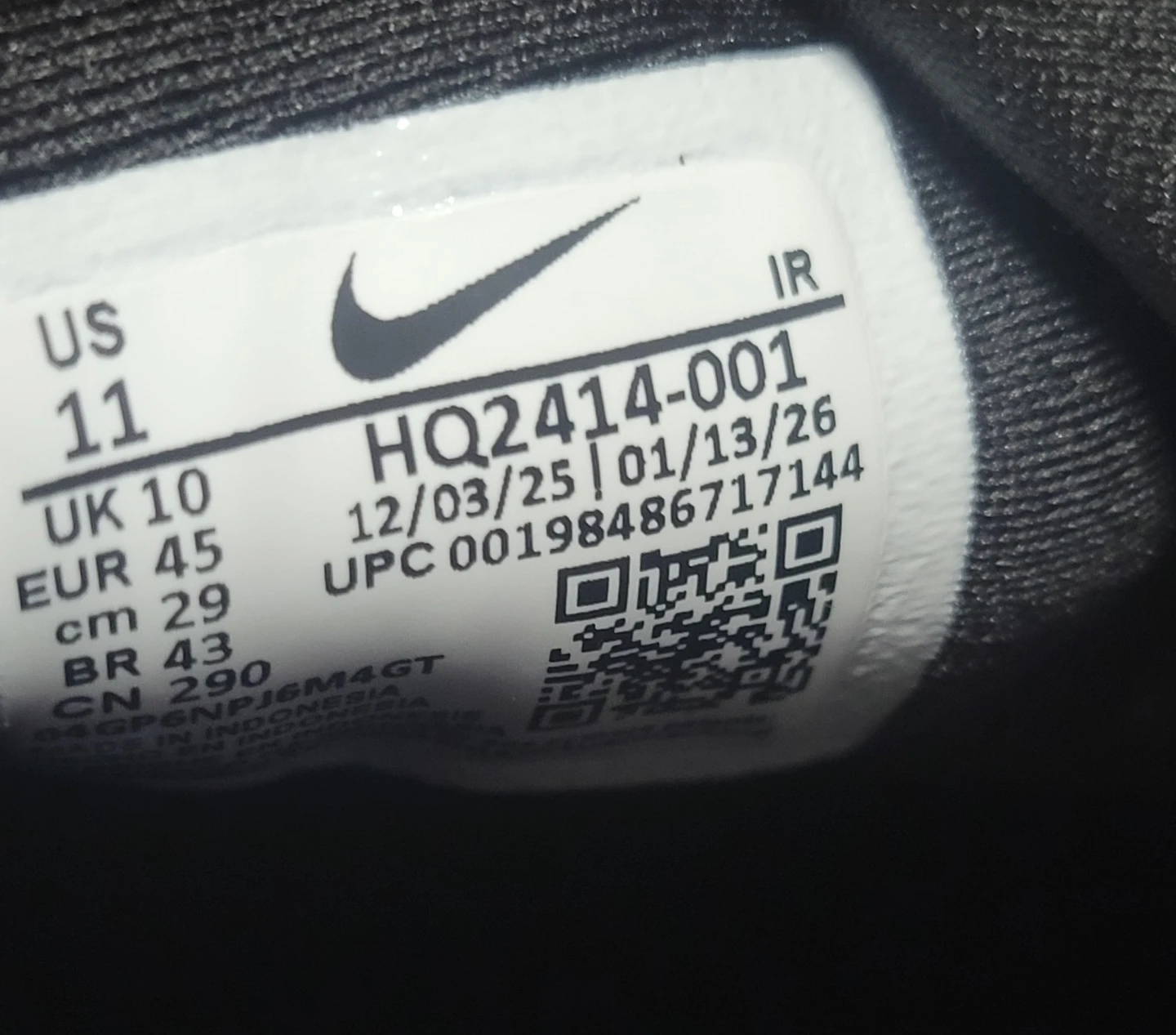 Nike revolution Black/White Slip-On Shoes US 11 - photo 4