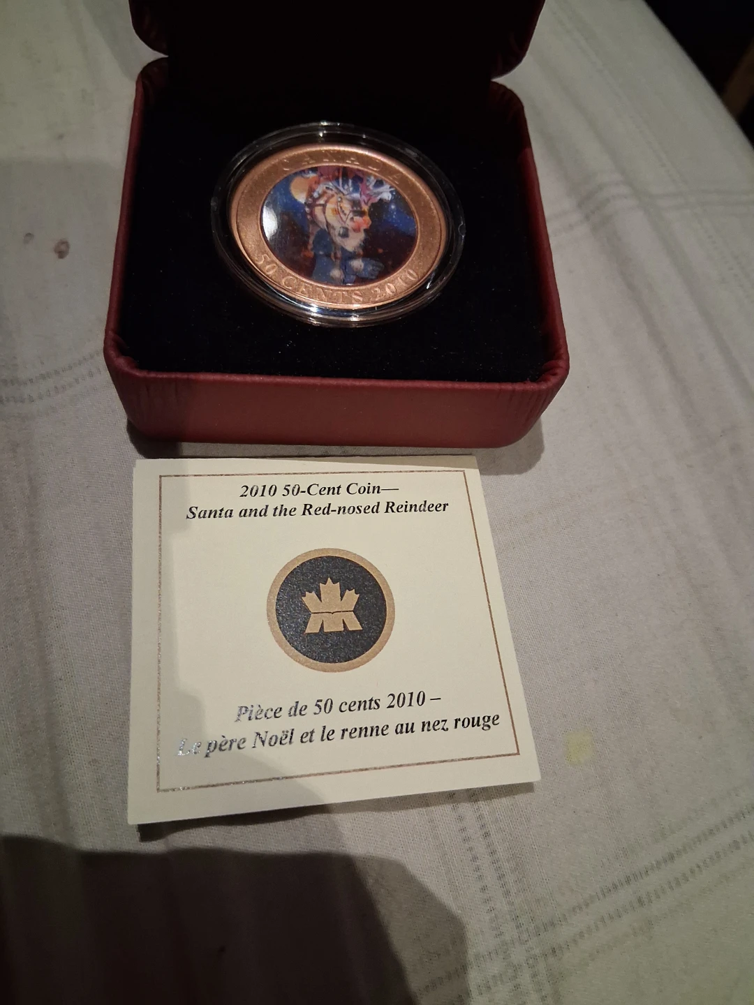 2010 Canada 50 Cents Coin - Santa and the Red-nosed Reindeer