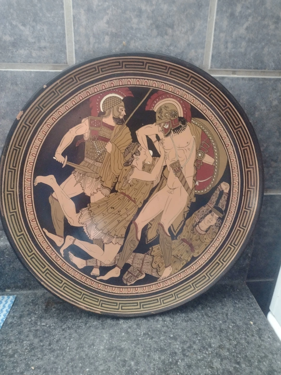Decorative Greek Scene Plate
