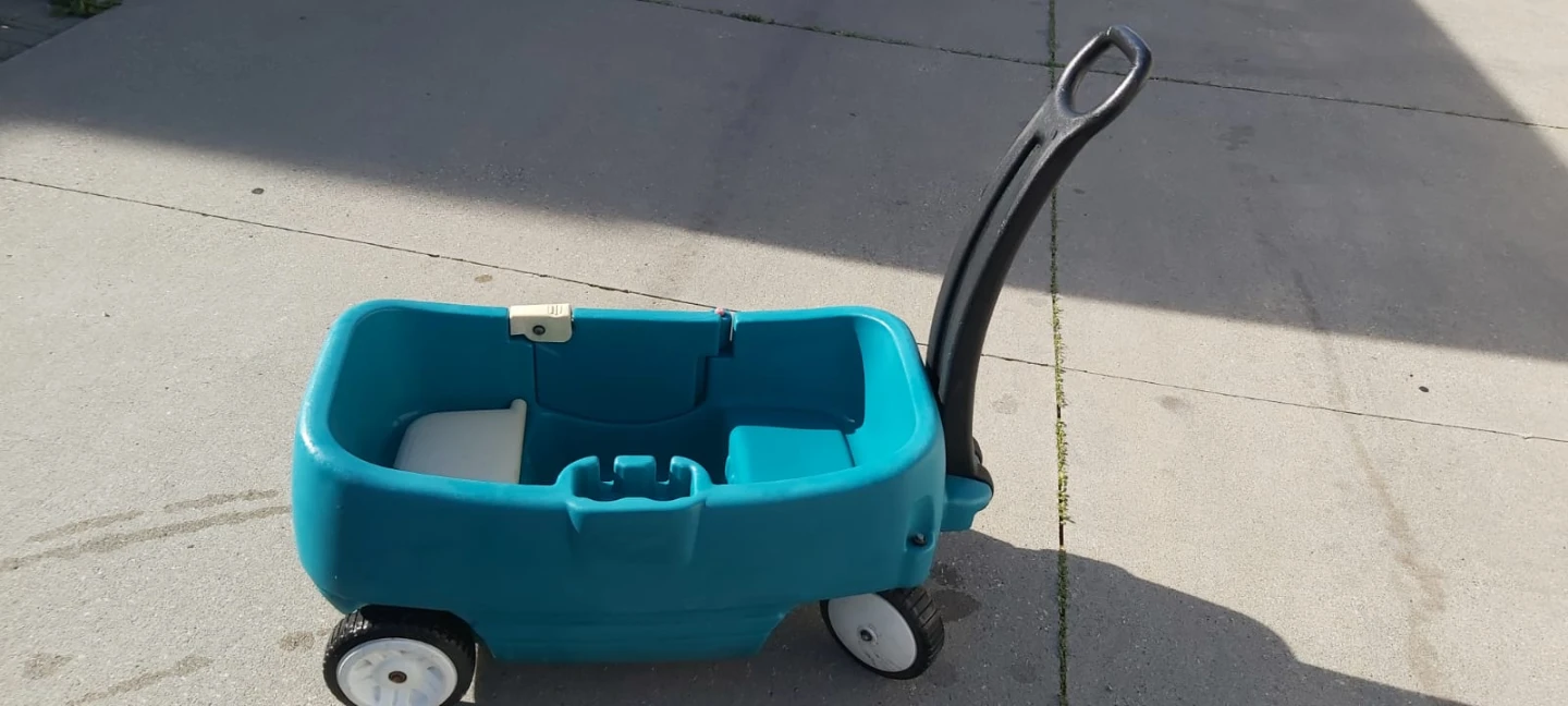 Teal Kids Wagon with Handle - photo 3