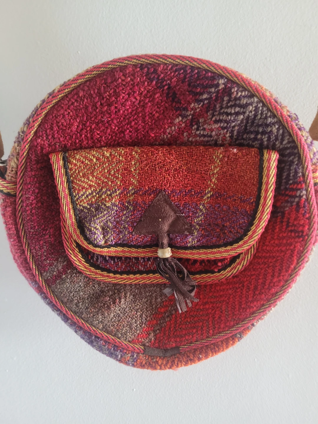 Rafy Round Crossbody Bag Handmade