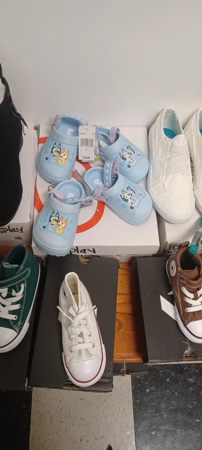 Bluey Light Blue Clogs Kids Size 7 & 8