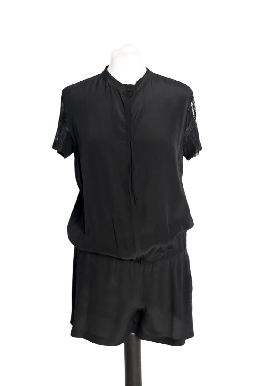 Maje Black Lace Detail Romper size2 - photo 4