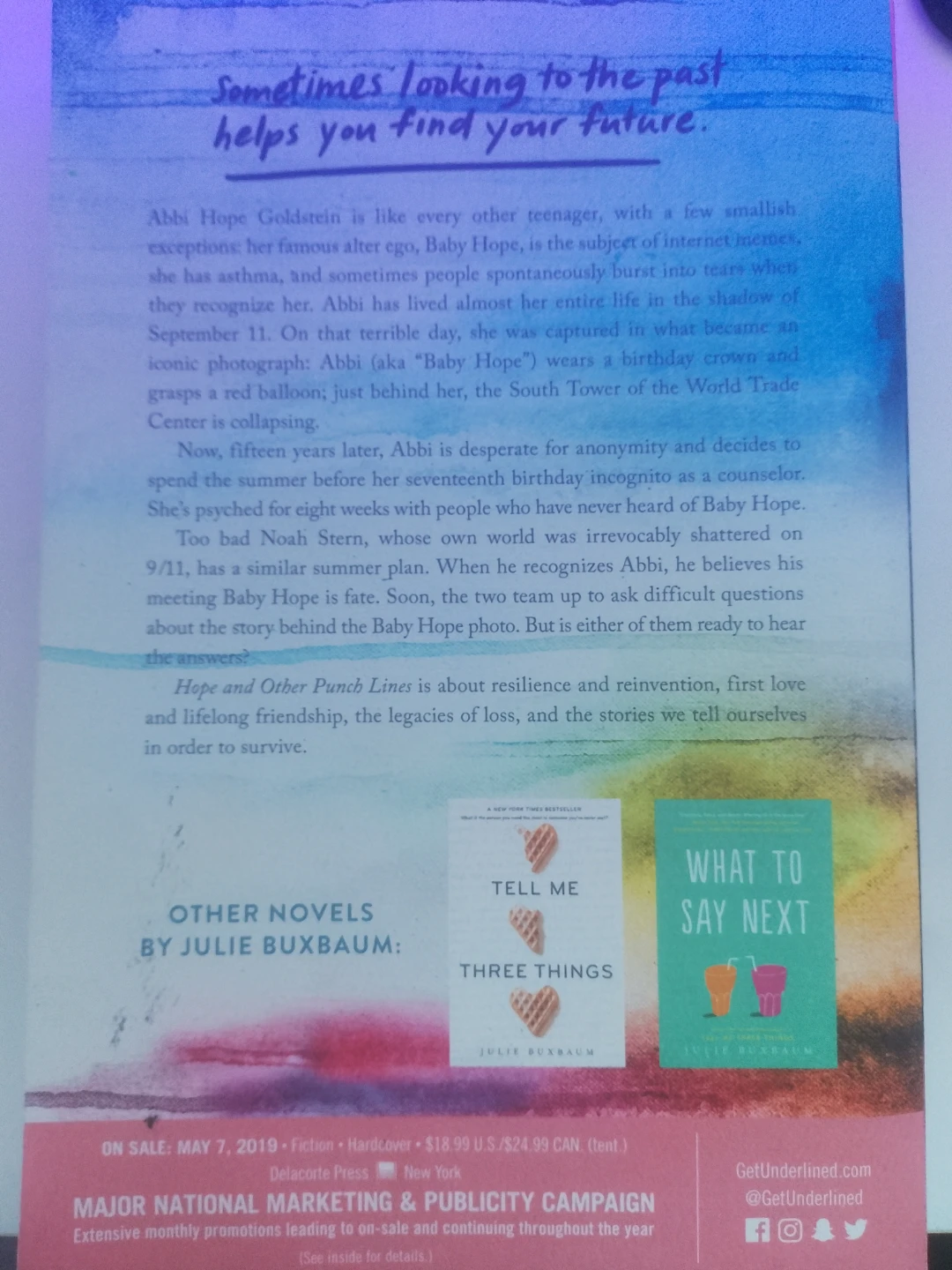 Hope and Other Punch Lines by Julie Buxbaum paperback - photo 2