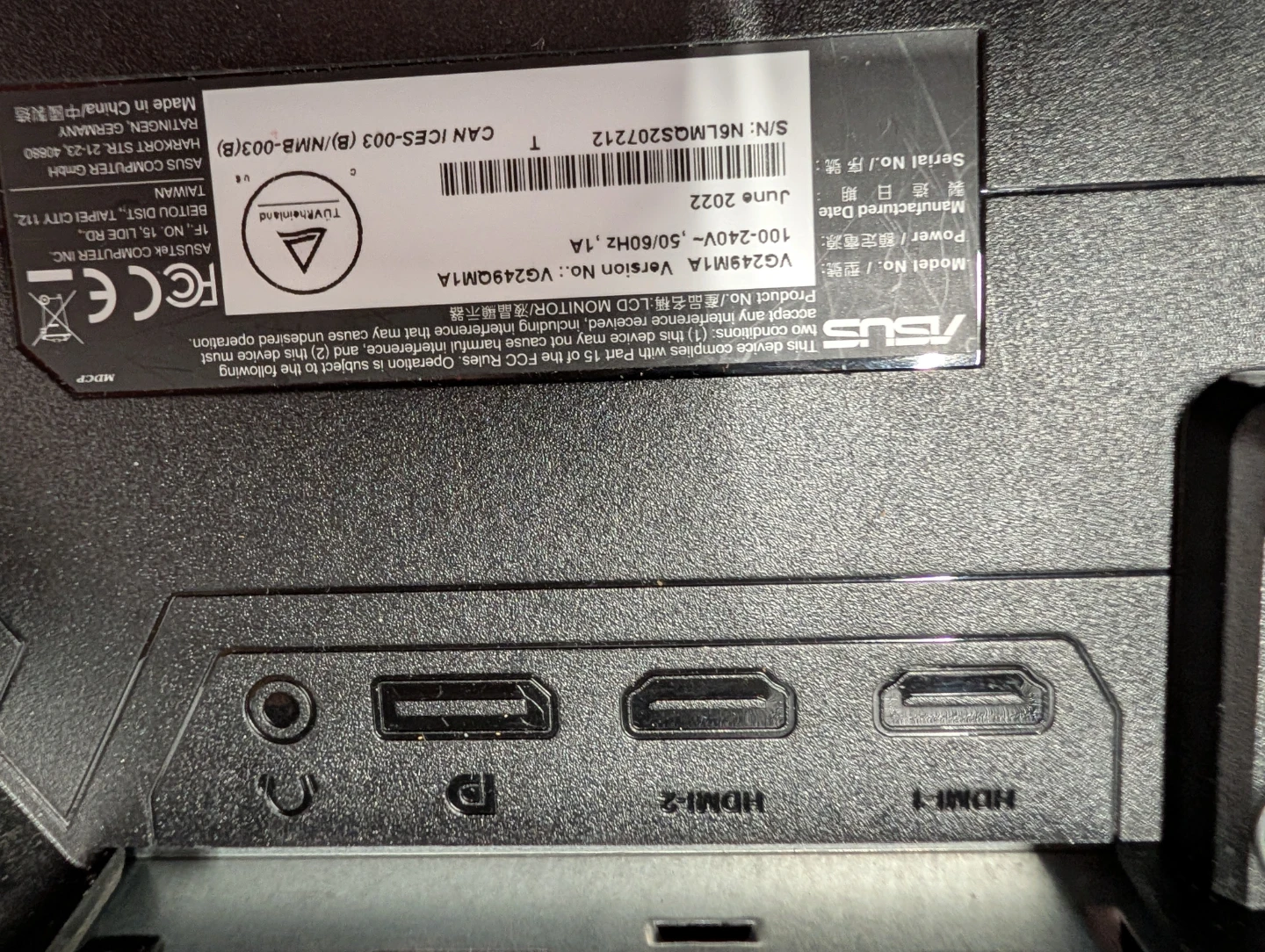 ASUS TUF Gaming VG249QM1A 23.8" LCD Monitor - photo 5