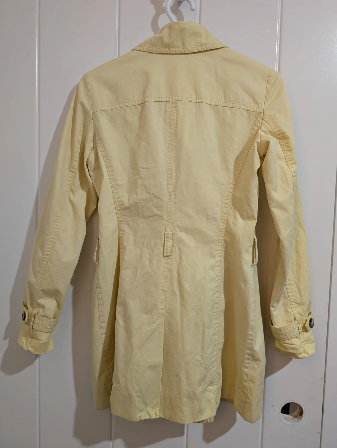 Esprit Yellow Double-Breasted Trench Coat - photo 3