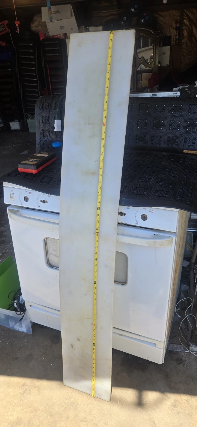 Large White Plastic cutting board