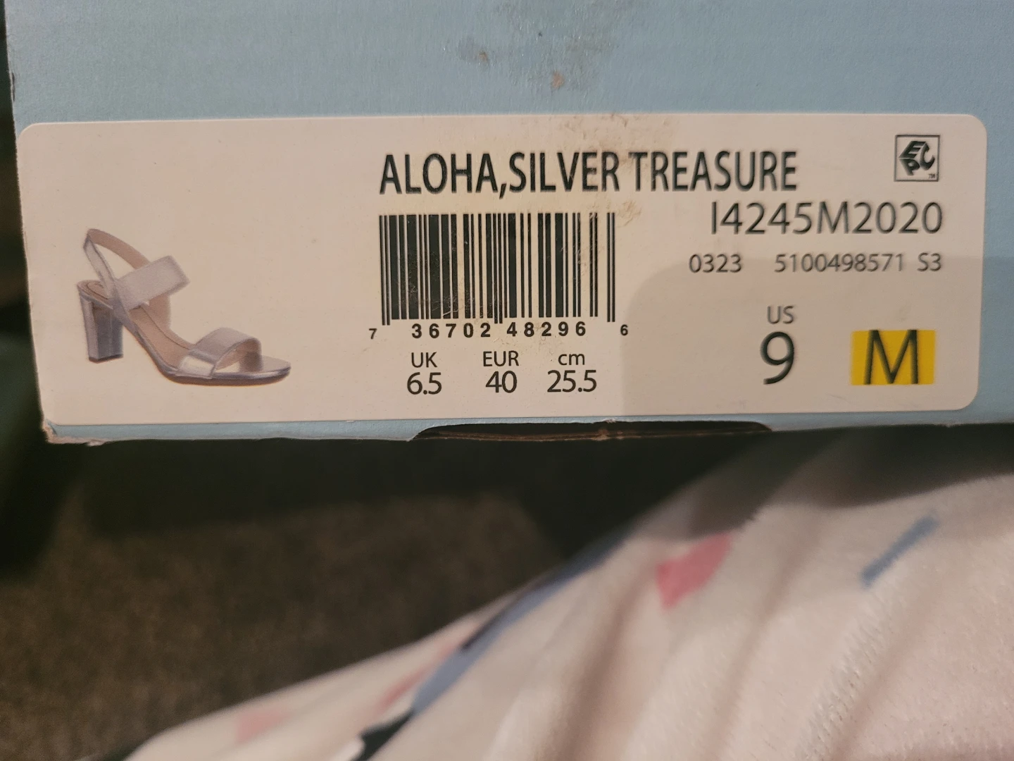 Silver ALOHA, SILVER TREASURE Slingback Heels - photo 5