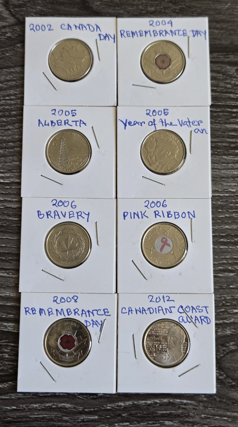 Collection of Canadian 8 Quarters