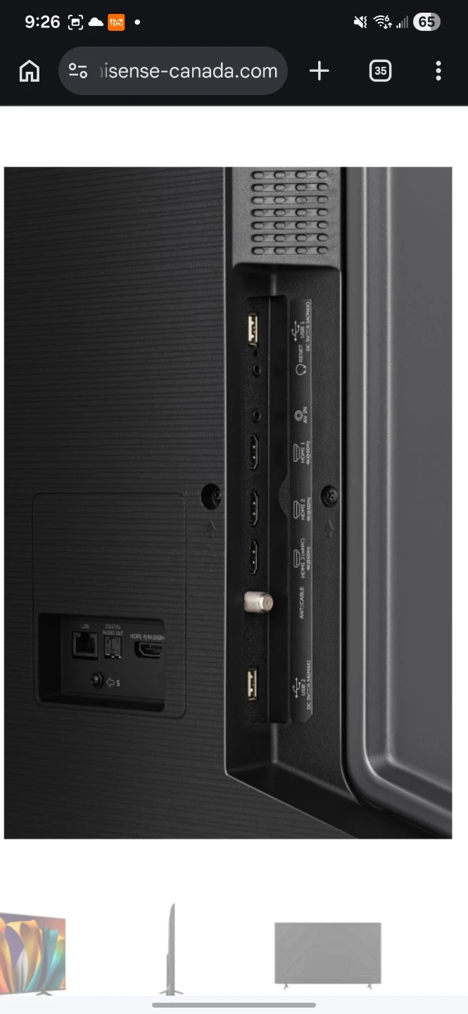 Hisense UHD A68N Google TV