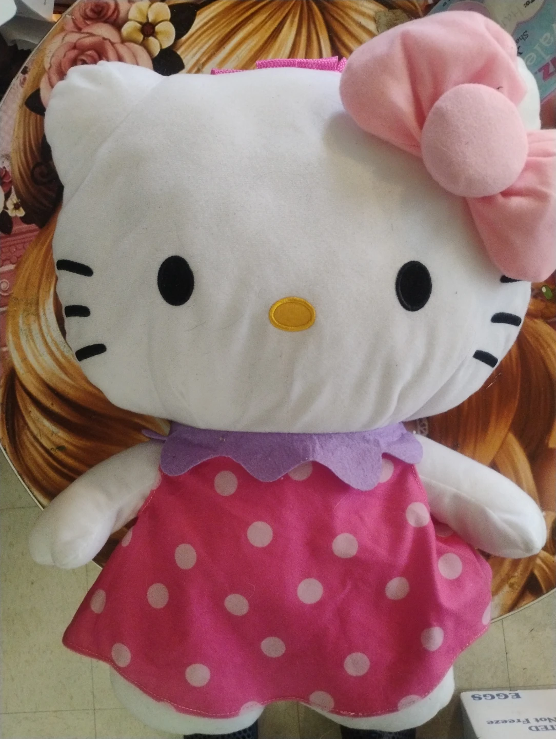 Hello Kitty Plush Backpack