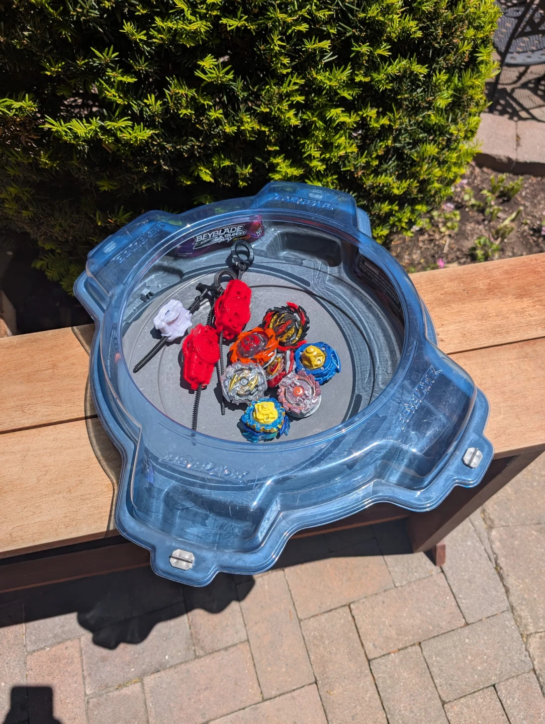 Beyblade Burst Pro Series Arena with Beyblades and Launchers
