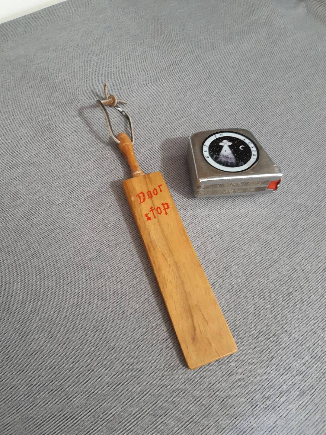 Vintage wooden wedge doorstop. - photo 5