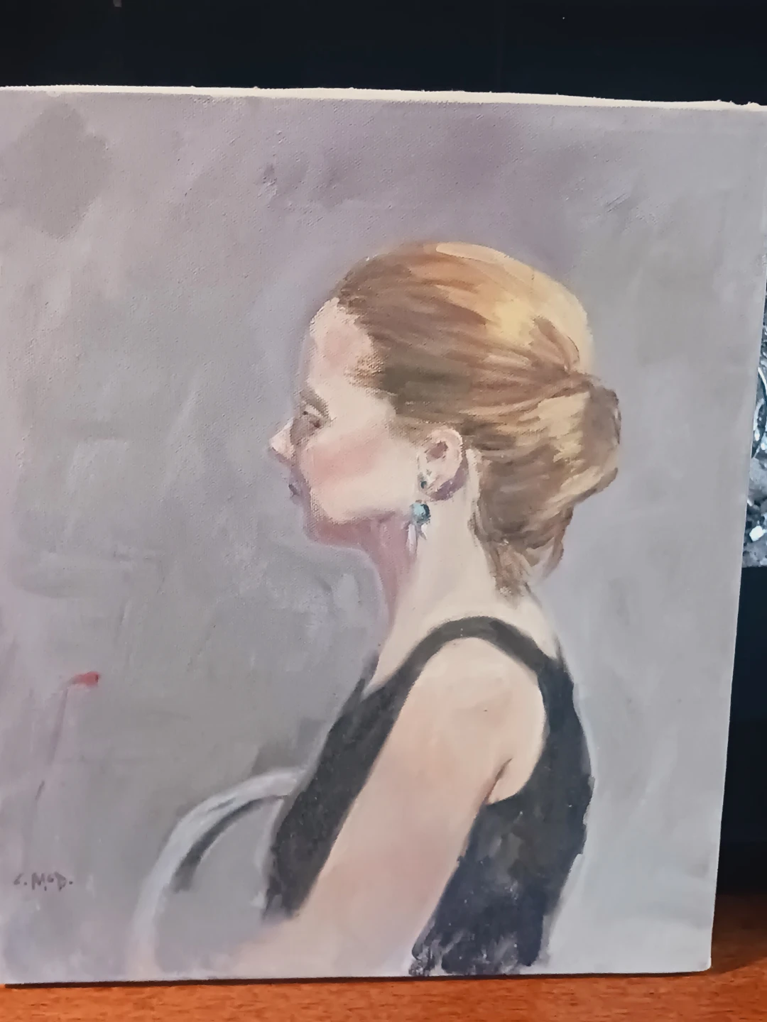 Authentic Oil Painting Portrait of a Woman