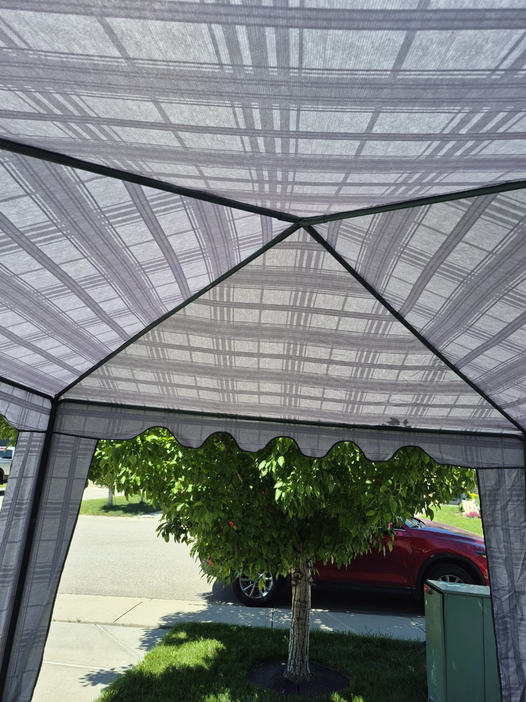 Canopy Tent with Metal Frame and Fabric Cover - photo 2