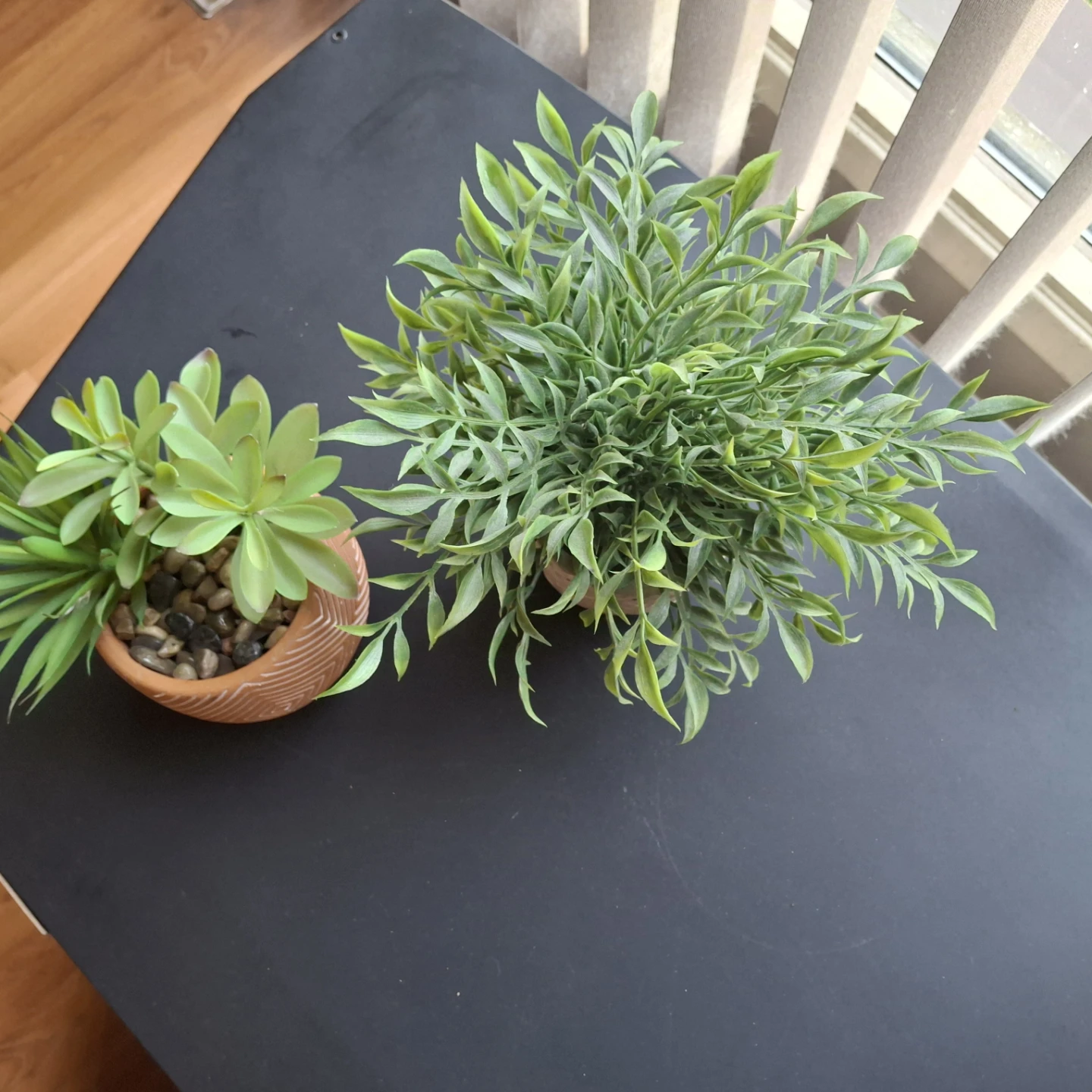 Two artificial potted plants $9 each - photo 2