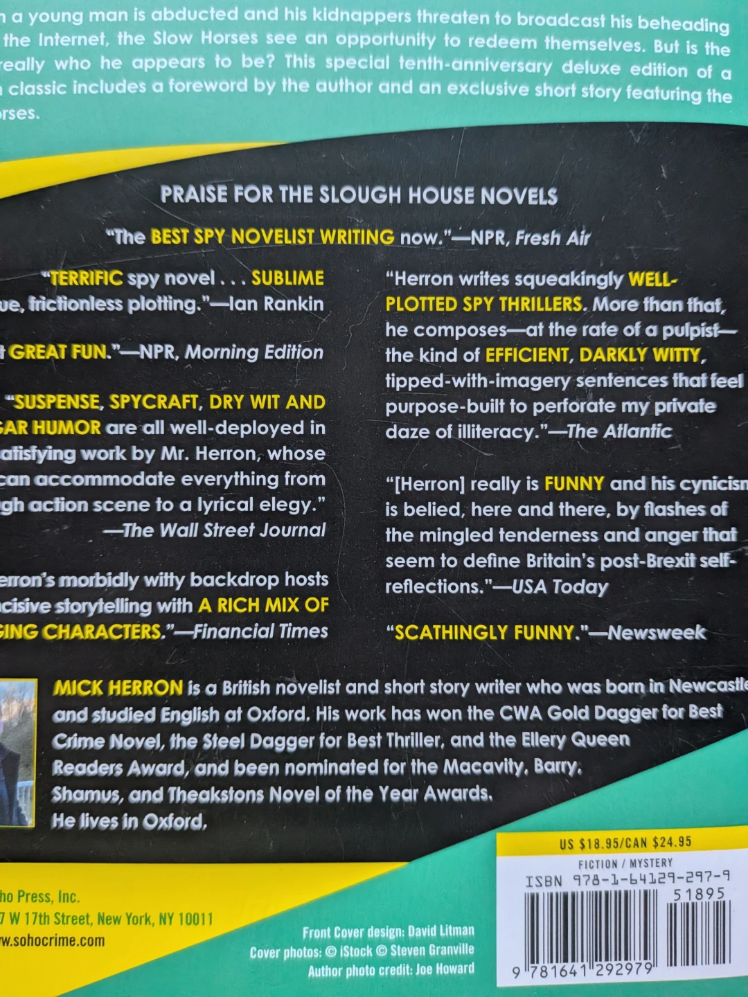 Slow Horses by Mick Herron - Deluxe Tenth Anniversary Edition - photo 5