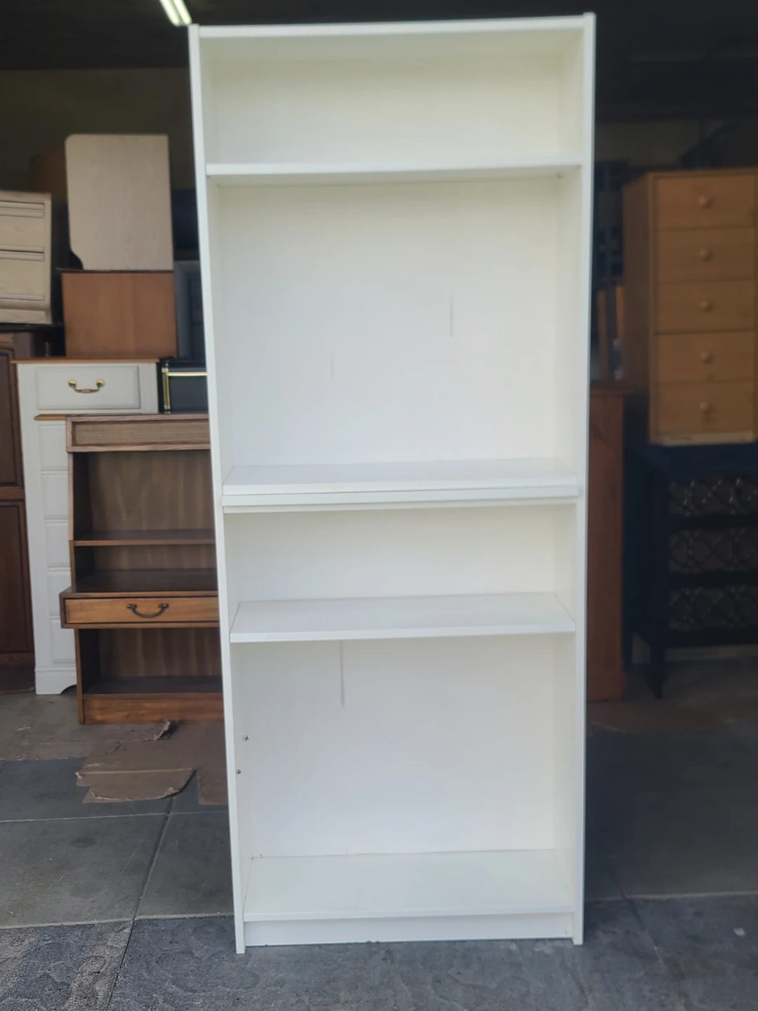 White 5-Shelf Bookcase